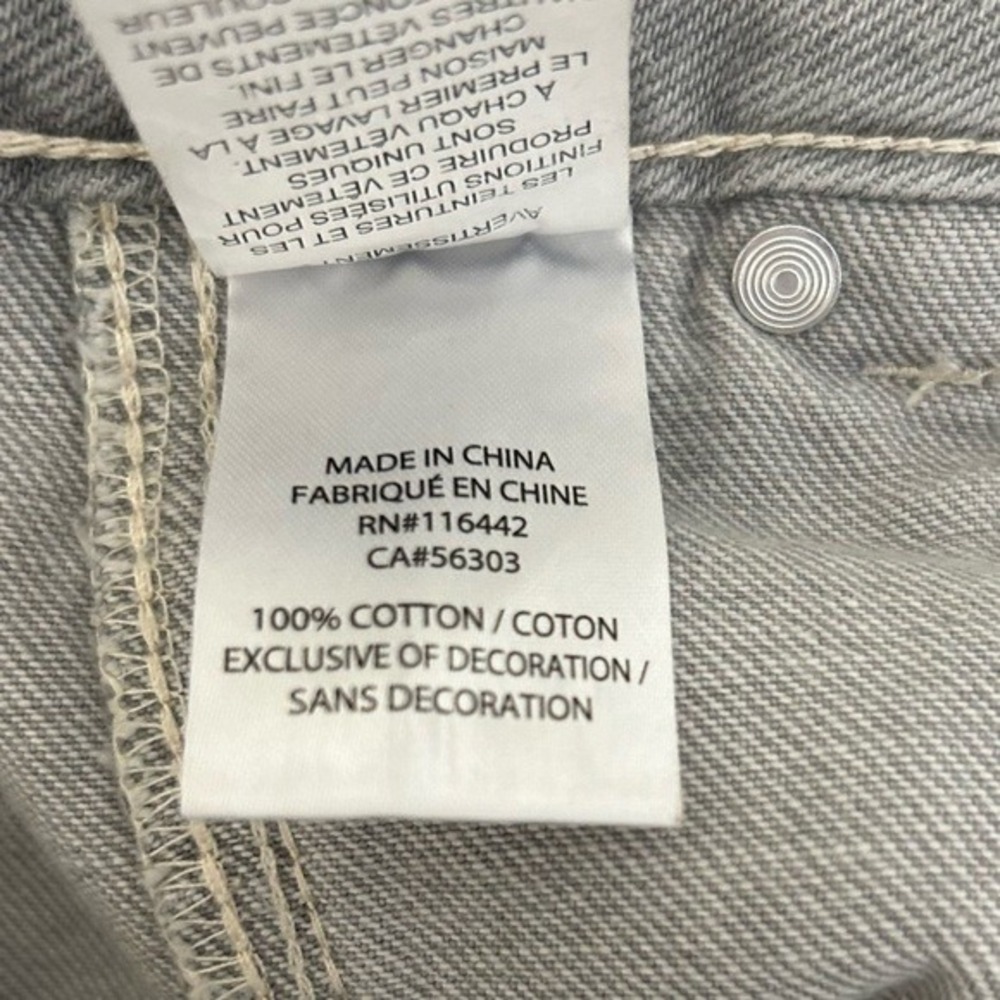 Empyre Tori Porkchop Pocket Grey Loose Fit Cotton Cargo Skate Denim Jeans Size 2 - Picture 6 of 10
